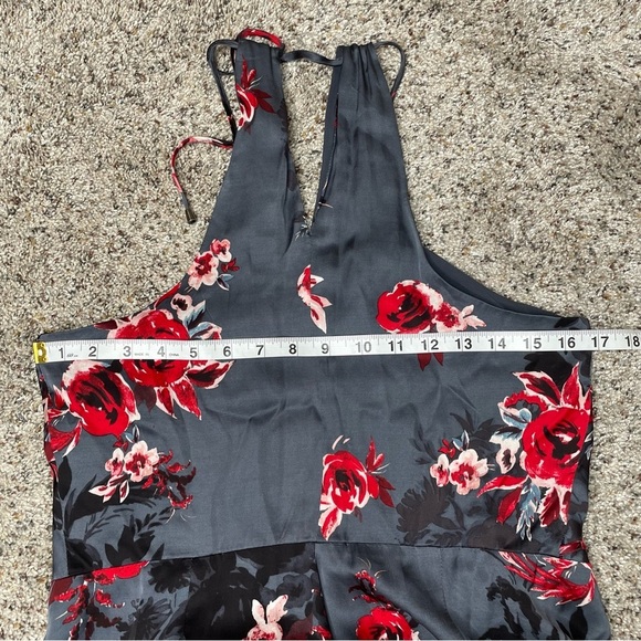 Lovers + Friends Gray and Red Floral Mini Dress - Picture 10 of 12